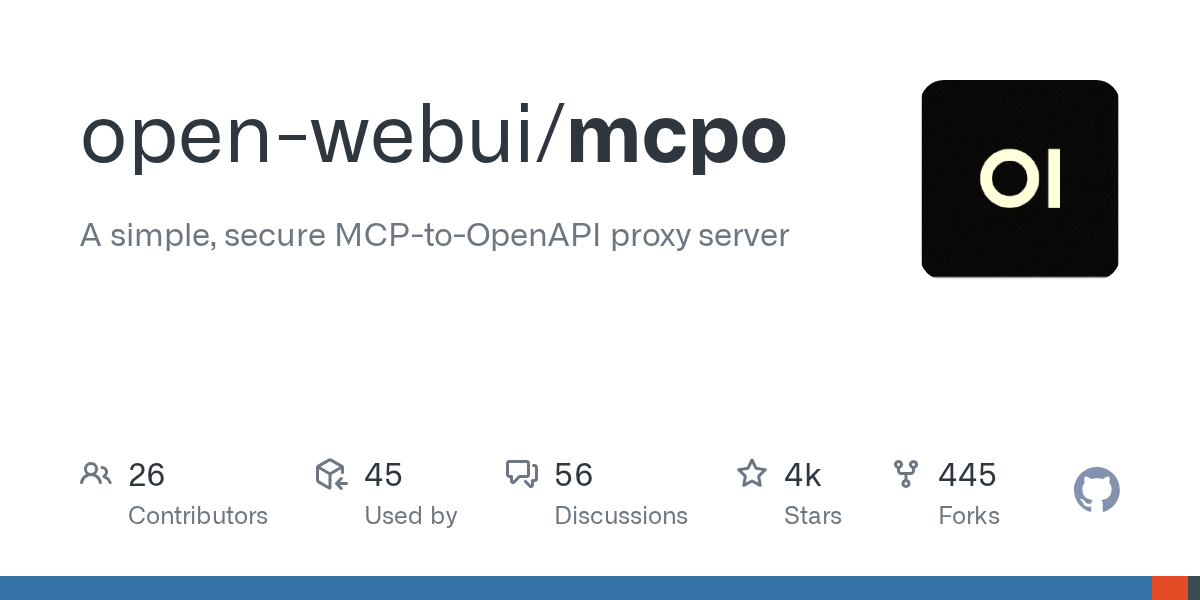 mcpo: A Simple, Secure MCP-to-OpenAPI Proxy Server