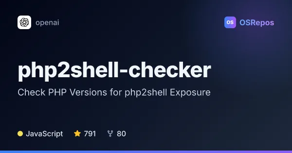 php2shell-checker: Check PHP Versions for php2shell Exposure
