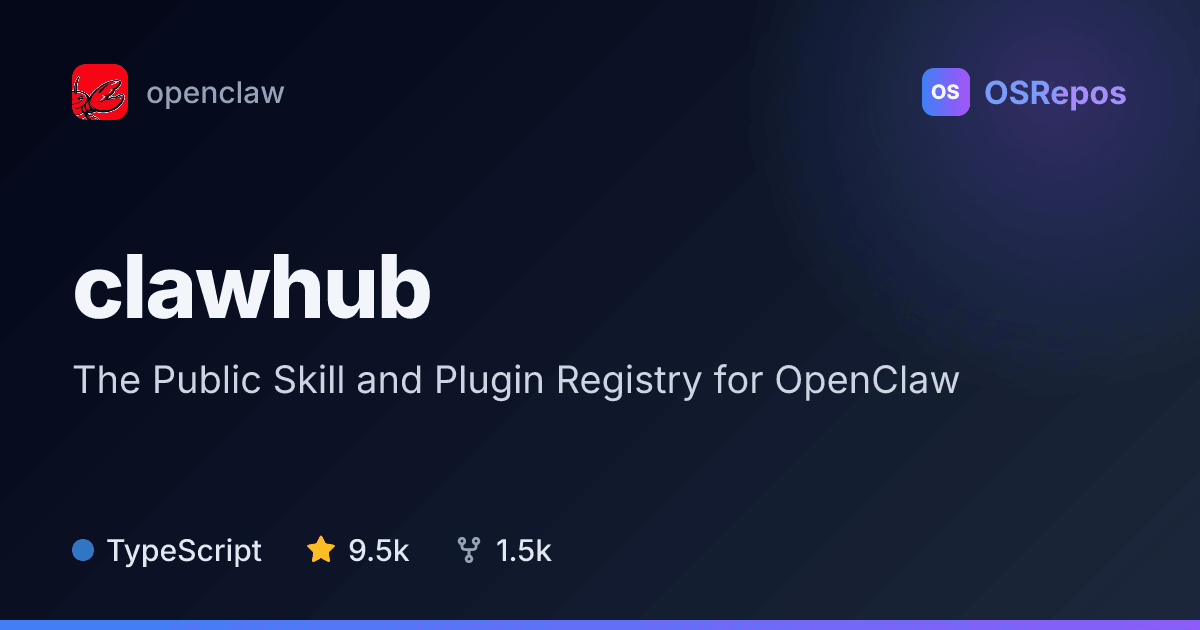 clawhub: Discover and Publish OpenClaw Skills and Plugins
