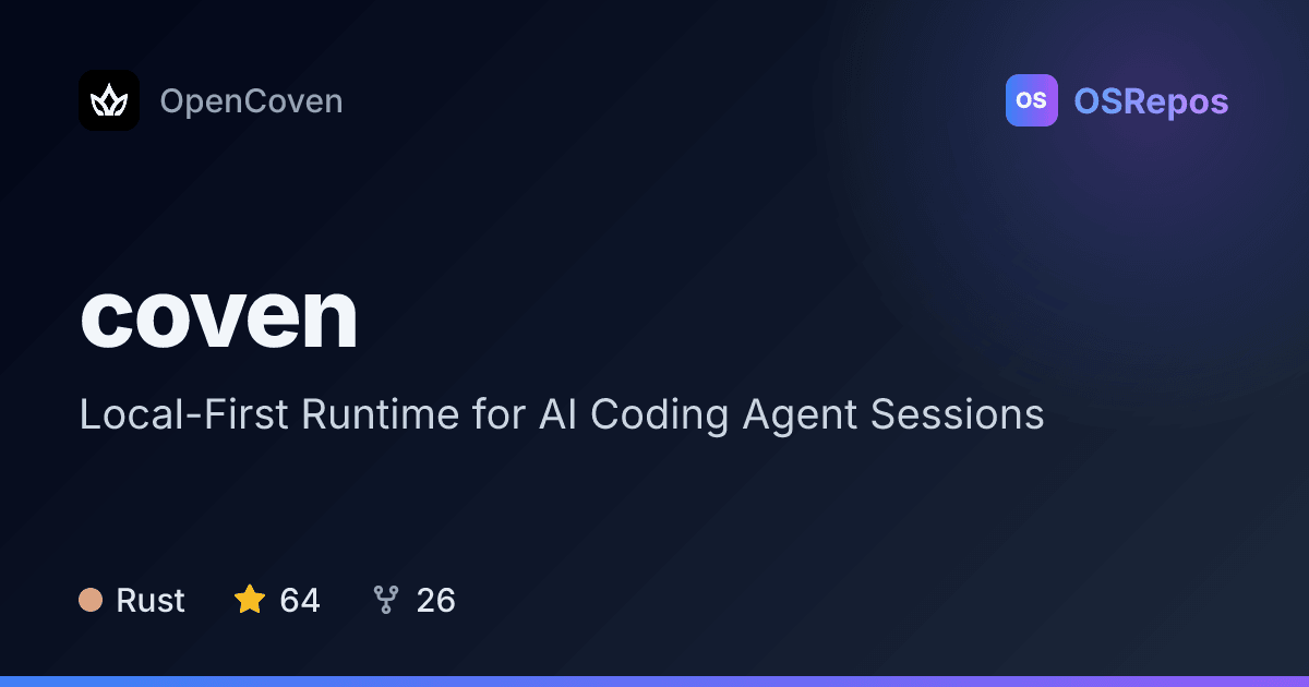 coven: Run Project-Scoped AI Coding-Agent Sessions