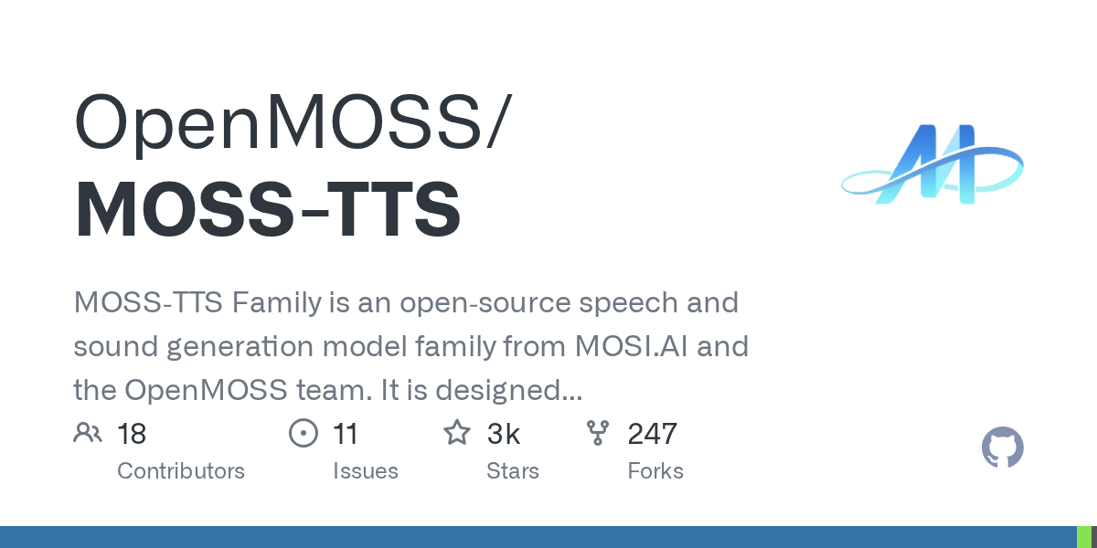 MOSS-TTS Family: Open-Source High-Fidelity Speech and Sound Generation