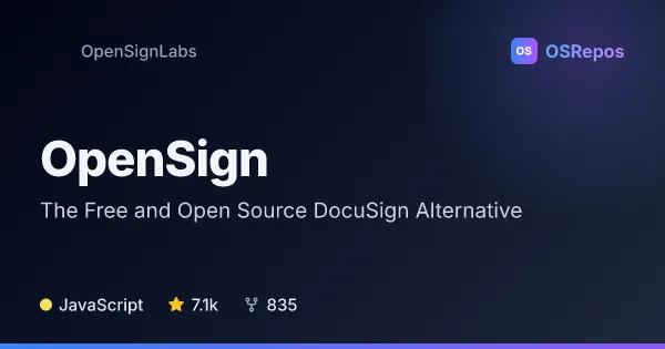 OpenSign: Create and Manage Electronic Signatures