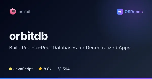 orbitdb: Build Peer-to-Peer Databases for Decentralized Apps