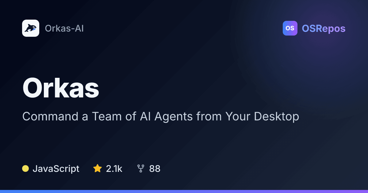 Orkas: Coordinate AI Agent Teams from a Desktop App