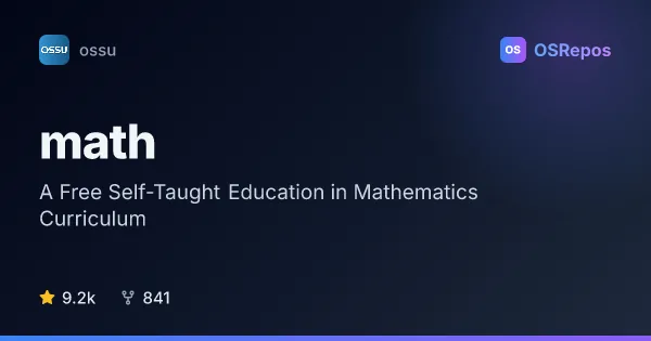 math: Follow a Self-Study Mathematics Curriculum