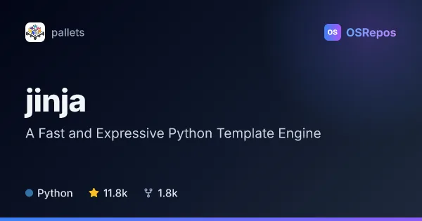 Jinja: A Fast and Expressive Python Template Engine