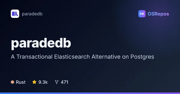 paradedb: Add Search and Analytics to PostgreSQL
