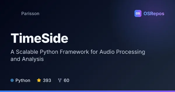 TimeSide: A Scalable Python Framework for Audio Processing and Analysis