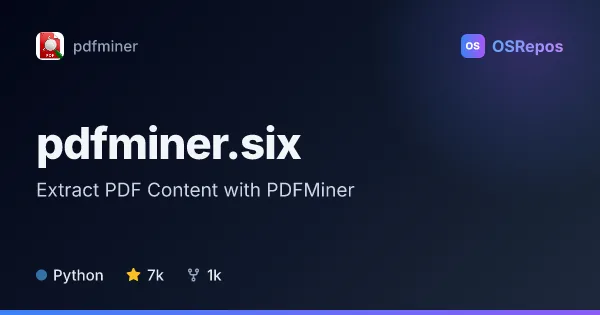 pdfminer.six: Extract PDF Content with PDFMiner