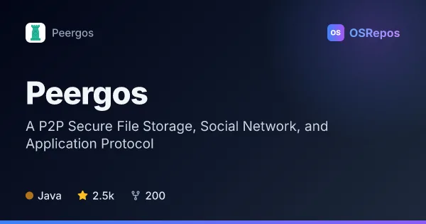 Peergos: A P2P Secure File Storage, Social Network, and Application Protocol