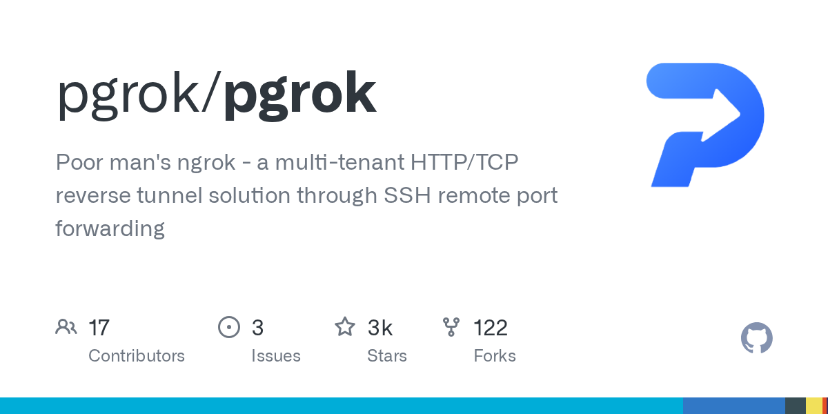 pgrok: A Multi-Tenant HTTP/TCP Reverse Tunnel Solution via SSH