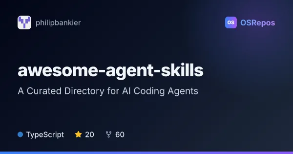 Awesome Agent Skills: A Curated Directory for AI Coding Agents