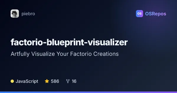 factorio-blueprint-visualizer: Turn Blueprints into Artwork