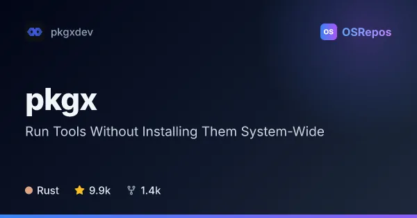 pkgx: Run Tools Without Installing Them System-Wide