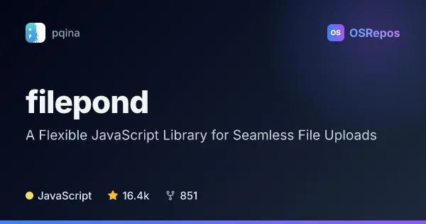 FilePond: A Flexible JavaScript Library for Seamless File Uploads