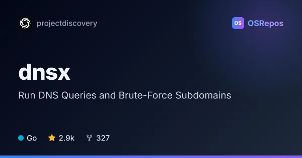 dnsx: Run DNS Queries and Brute-Force Subdomains
