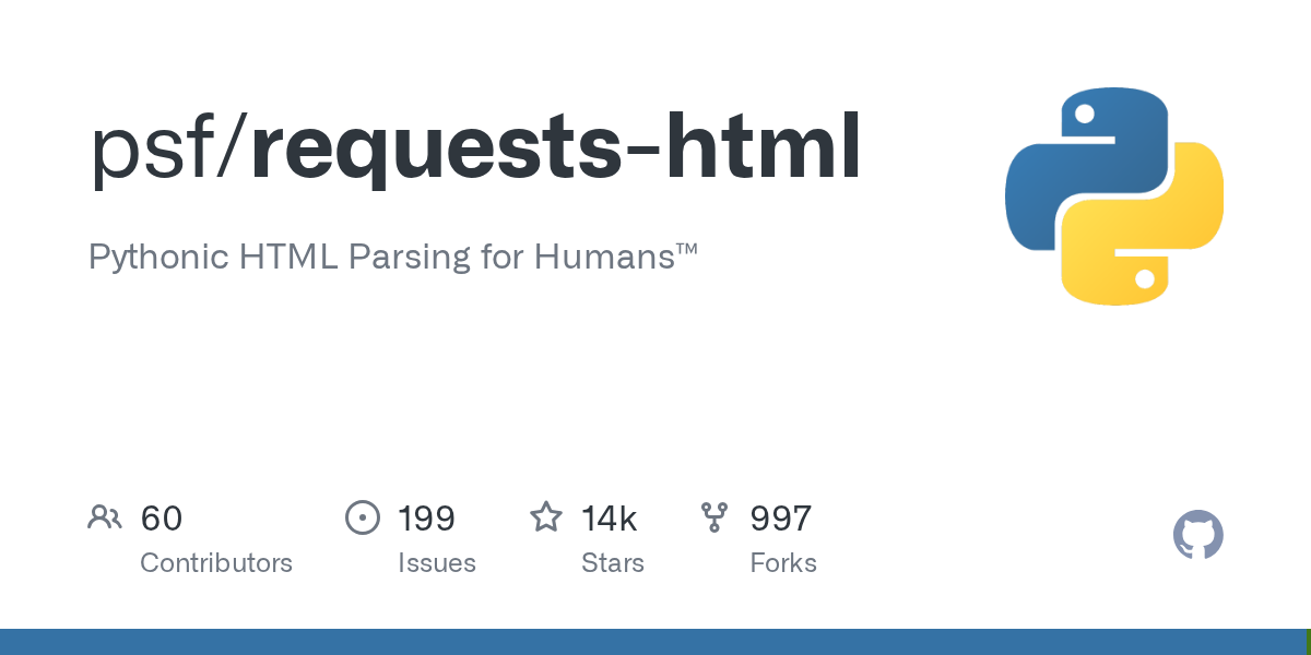requests-html: Pythonic HTML Parsing with JavaScript Support