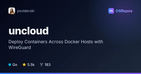 uncloud: Deploy Containers Across Docker Hosts with WireGuard