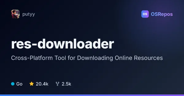 res-downloader: Capture and Download Online Media Resources
