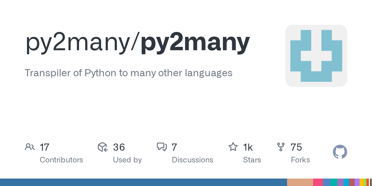 py2many: Universal Python Transpiler to Rust, C++, Go, and More