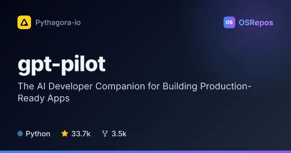 GPT Pilot: The AI Developer Companion for Building Production-Ready Apps