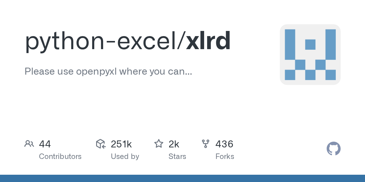 xlrd: A Python Library for Reading Legacy Excel .xls Files