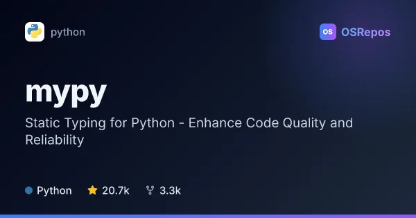 Mypy: Static Typing for Python - Enhance Code Quality and Reliability