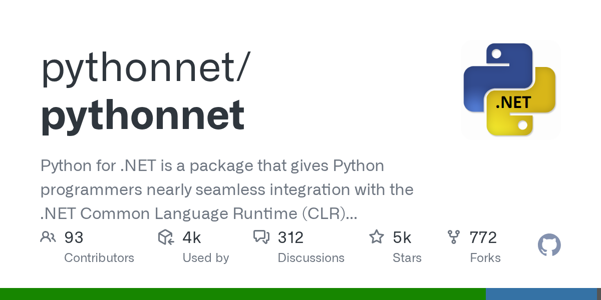 pythonnet: Seamless Python and .NET Integration