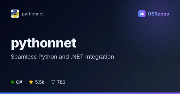 pythonnet: Seamless Python and .NET Integration