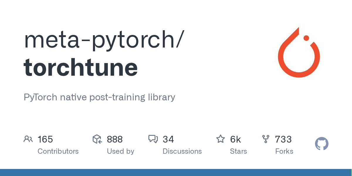 torchtune: PyTorch Native Library for LLM Post-Training and Experimentation