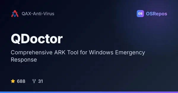 QDoctor: Comprehensive ARK Tool for Windows Emergency Response