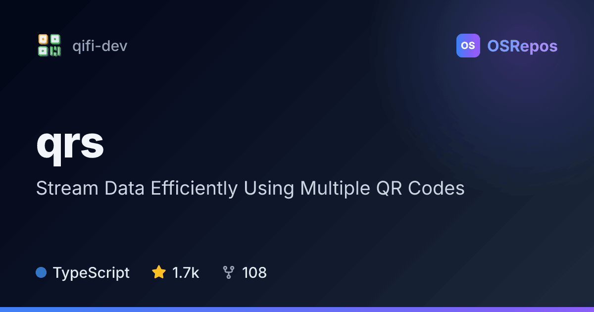 qrs: Transfer Data Through Sequences of QR Codes
