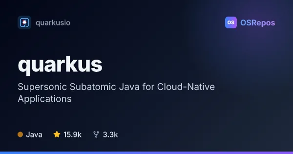 Quarkus: Supersonic Subatomic Java for Cloud-Native Applications