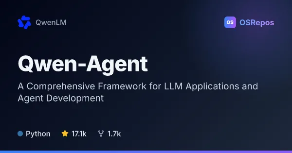 Qwen-Agent: A Comprehensive Framework for LLM Applications and Agent Development