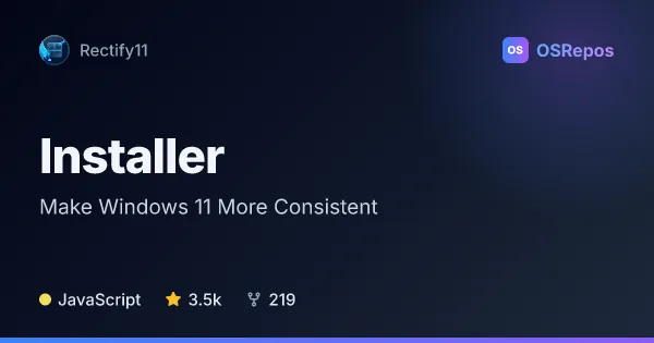 Installer: Make Windows 11 More Consistent