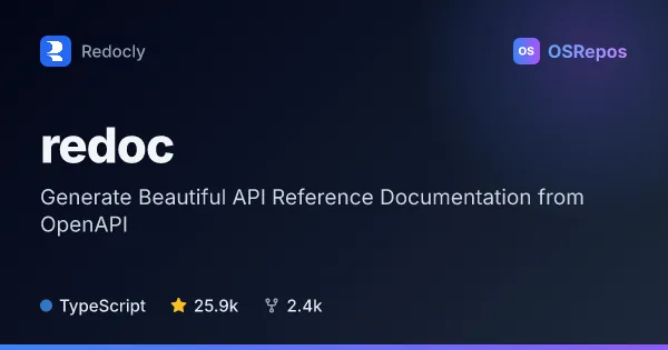 Redoc: Generate Beautiful API Reference Documentation from OpenAPI