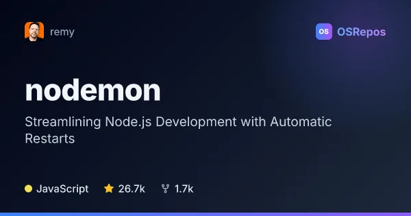 Nodemon: Streamlining Node.js Development with Automatic Restarts