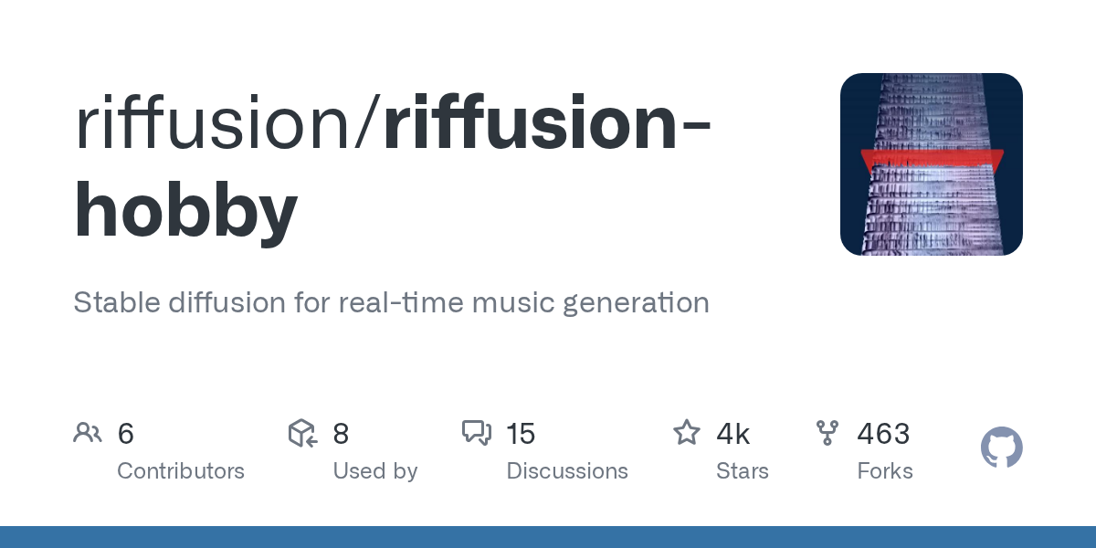 Riffusion (hobby): Real-time Music Generation with Stable Diffusion