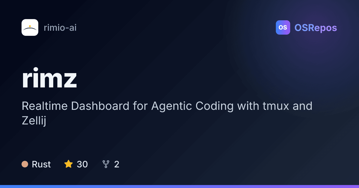 rimz: Coordinate Coding Agents in tmux and Zellij