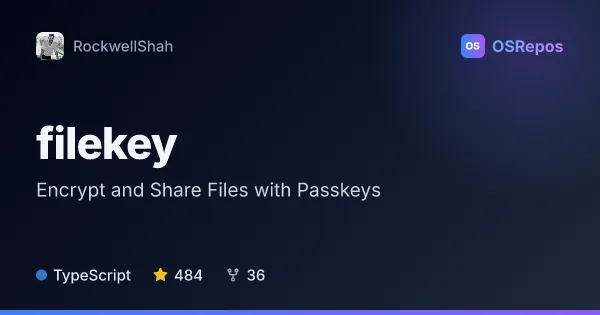 filekey: Encrypt and Share Files with Passkeys
