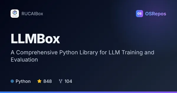 LLMBox: A Comprehensive Python Library for LLM Training and Evaluation