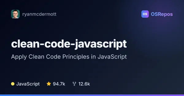 clean-code-javascript: Apply Clean Code Principles in JavaScript