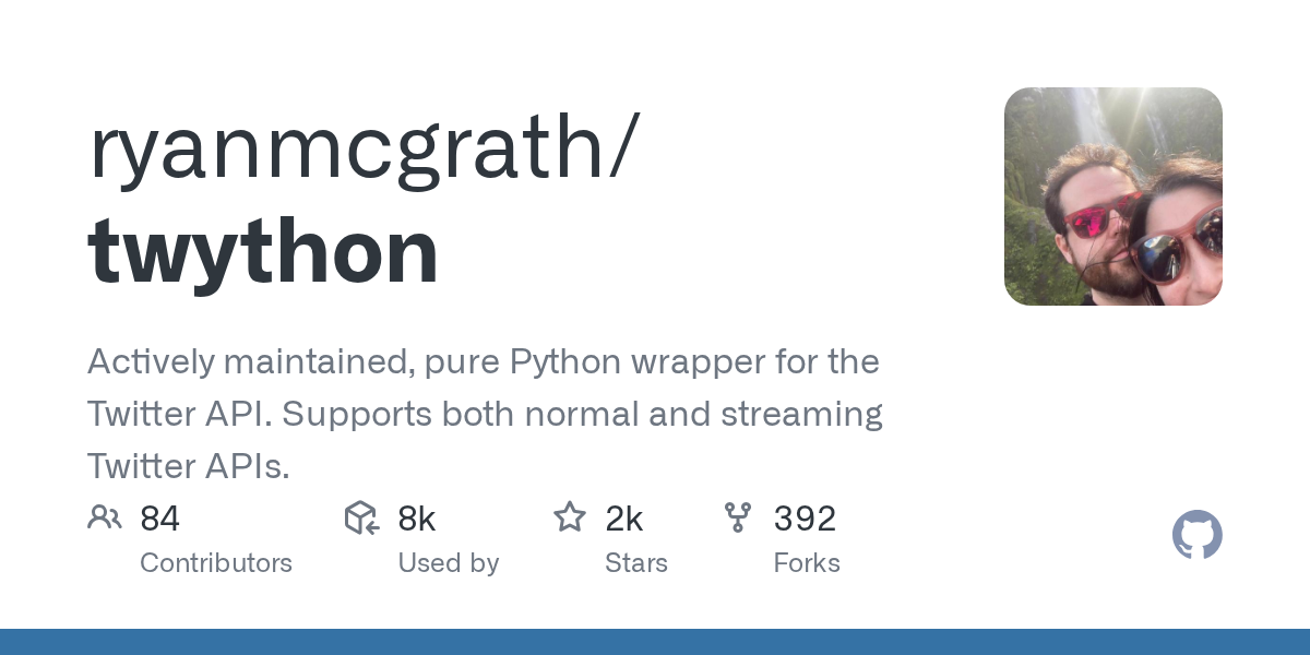 Twython: A Pure Python Wrapper for the Twitter API