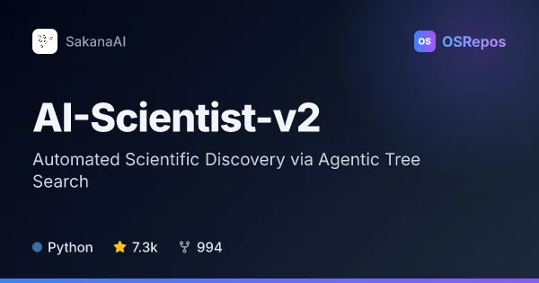AI-Scientist-v2: Automate Scientific Experiments and Paper Drafts