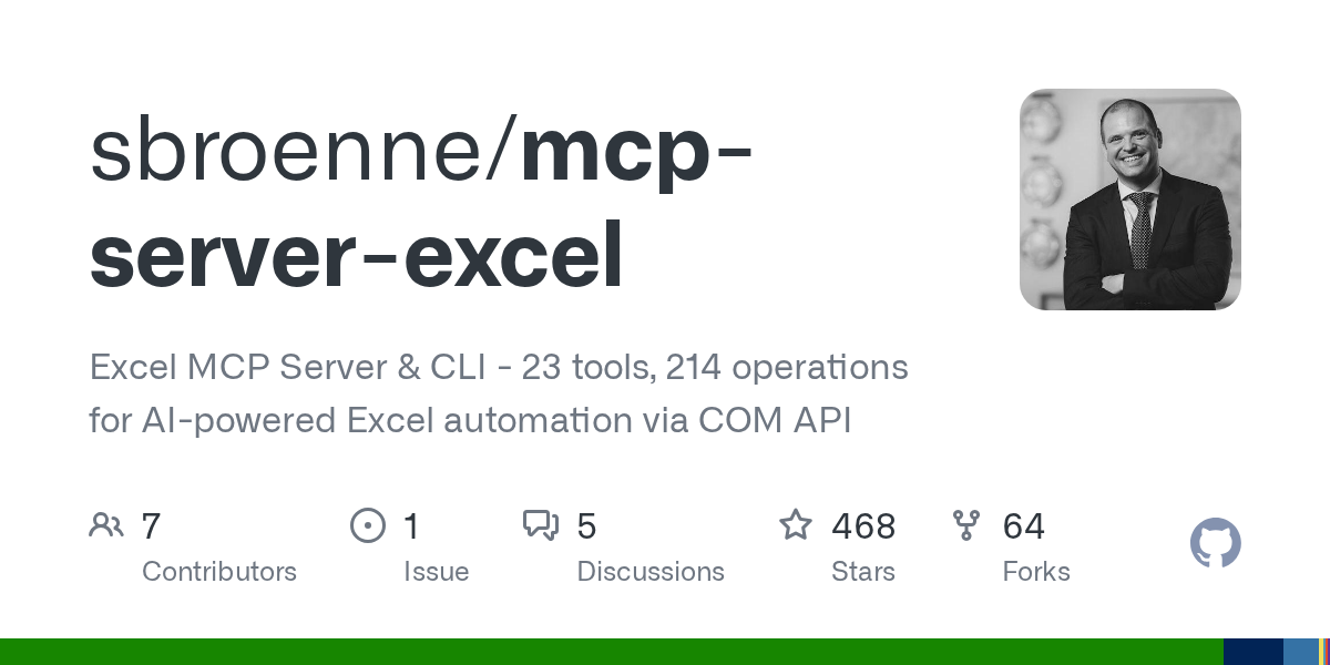 MCP Server Excel: AI-Powered Excel Automation via COM API