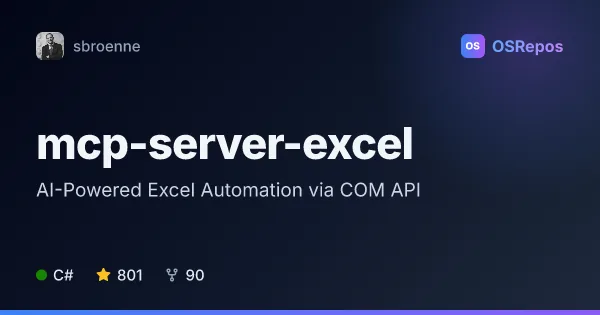 MCP Server Excel: AI-Powered Excel Automation via COM API