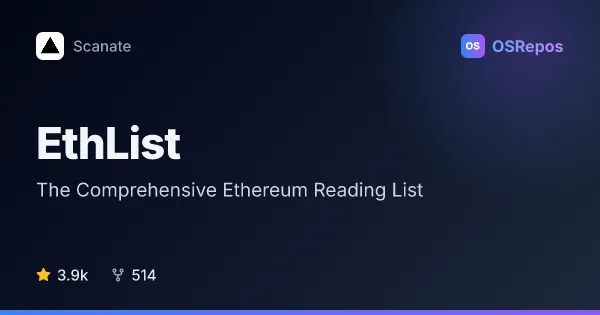 EthList: The Comprehensive Ethereum Reading List