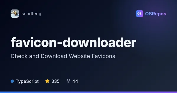 favicon-downloader: Check and Download Website Favicons