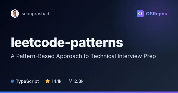 Leetcode Patterns: A Pattern-Based Approach to Technical Interview Prep