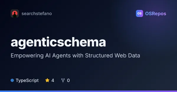 AgenticSchema: Empowering AI Agents with Structured Web Data